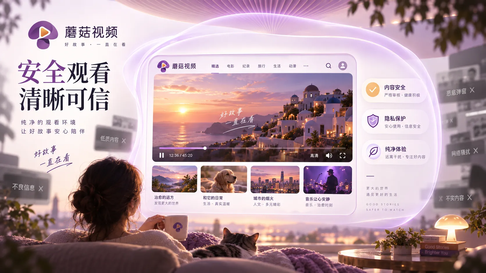 蘑菇视频站内安全说明